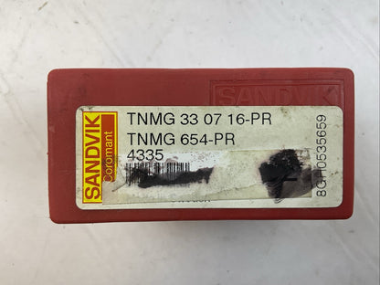 SANDVIK TNMG 33 07 16-PR TNMG 654-PR 4335 CARBIDE INSERT (BOX OF 5)