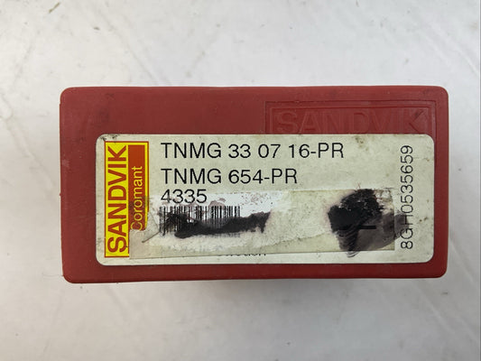 SANDVIK TNMG 33 07 16-PR TNMG 654-PR 4335 CARBIDE INSERT (BOX OF 5)