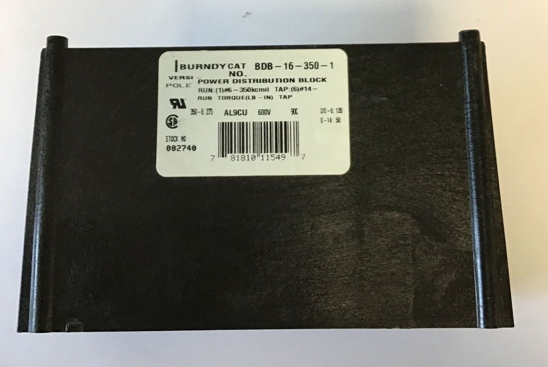 BURNDY BDB-16-350-1 POWER DISTRIBUTION BLOCK VERSI-POLE