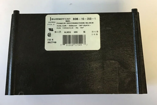 BURNDY BDB-16-350-1 POWER DISTRIBUTION BLOCK VERSI-POLE