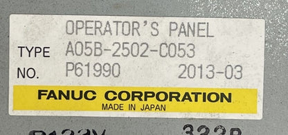 FANUC A05B-2502-C053 OPERATOR PANEL
