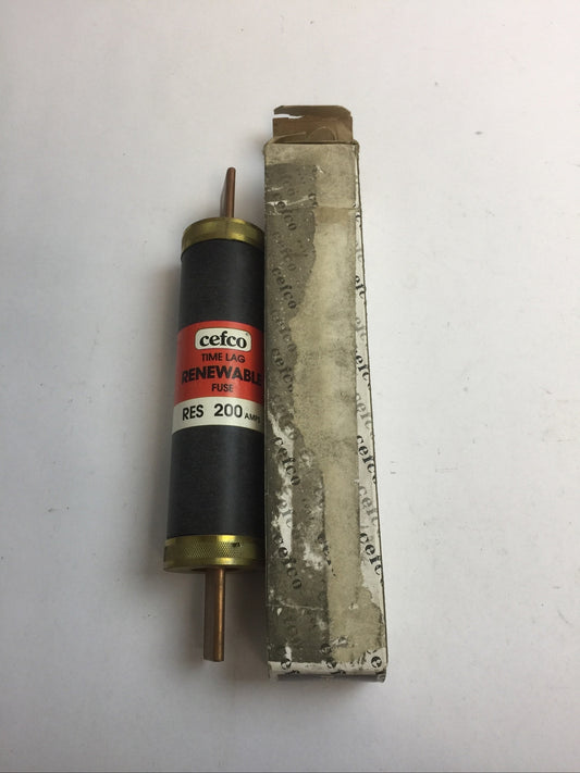 CEFCO RES200 CLASS H TIME LAG RENEWABLE FUSE 200AMP 600VAC