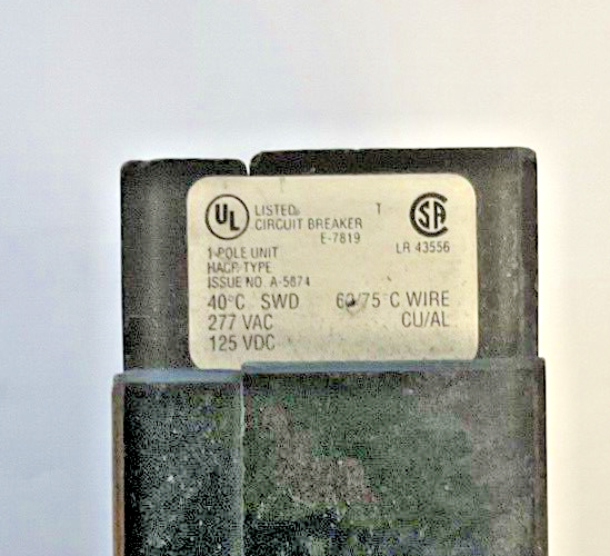 CUTLER HAMMER GHB1015 CIRCUIT BREAKER 277VAC 125VDC 15A ***LOTOF4***