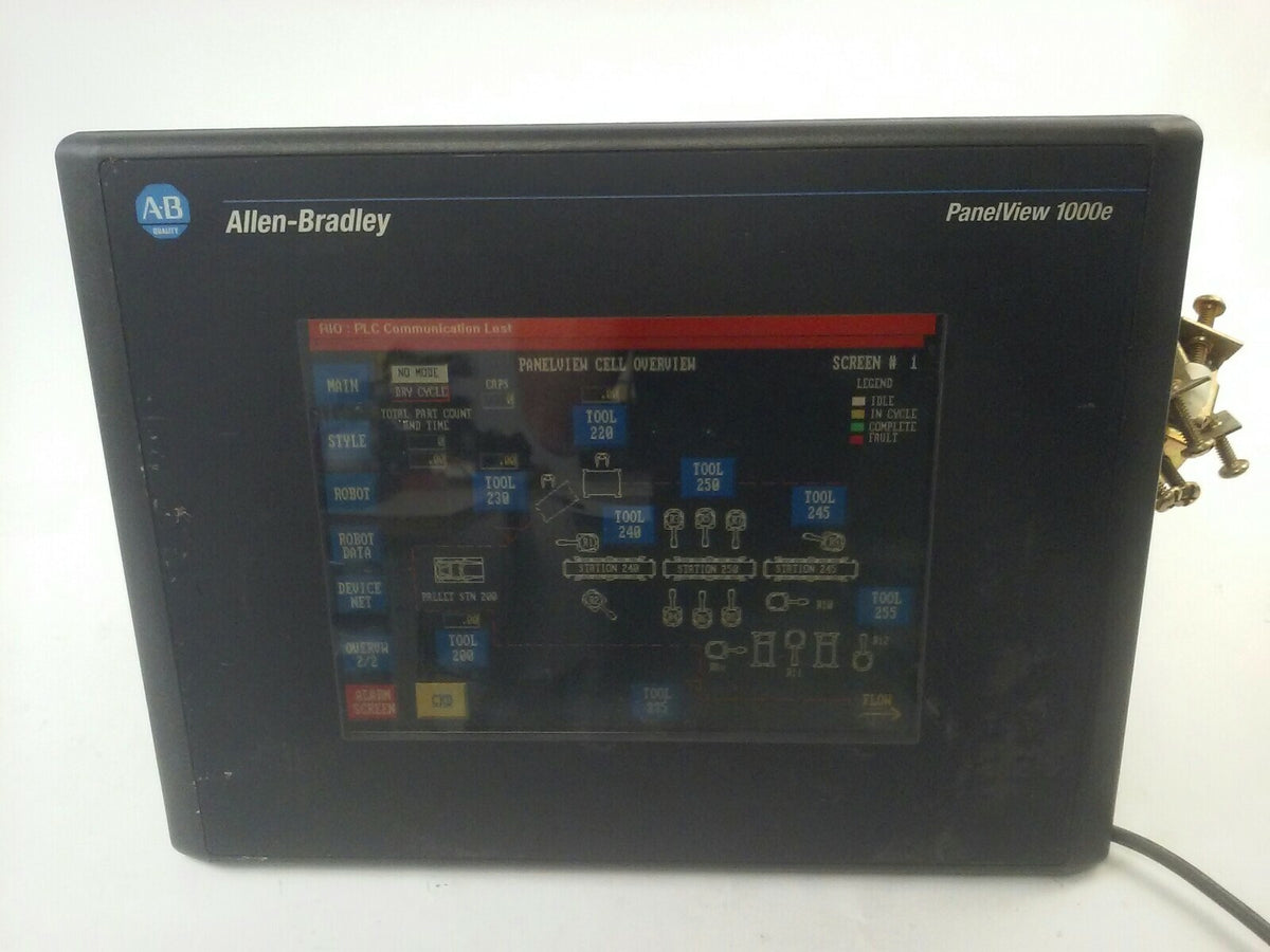 ALLEN BRADLEY 2711E-T10C6 SER. D REV. A  PANELVIEW 1000E TERMINAL FRN 5.14