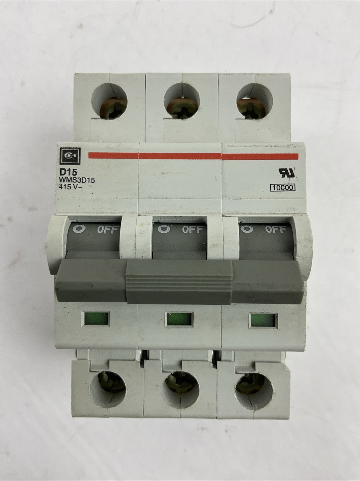 CUTLER HAMMER WMS3D15 CIRCUIT BREAKER 15A 3POLE 415VAC