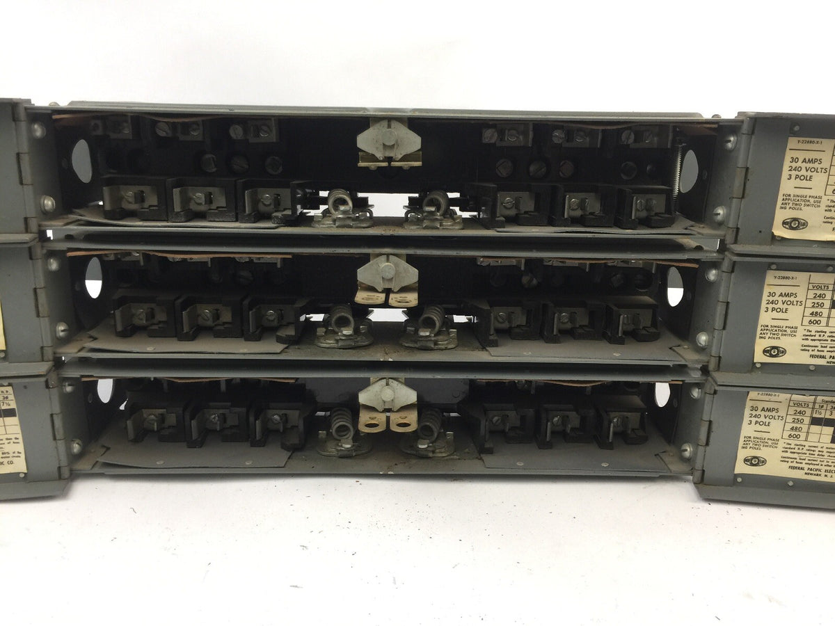Federal Pacific QMQB-3332C Fusible Panelboard Switch 30 Amp 240VAC 3-POLE 3 HP