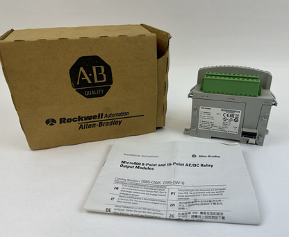 ALLEN BRADLEY 2085-OW16 MICRO800 16PT RELAY OUTPUT MODULE SERIES A