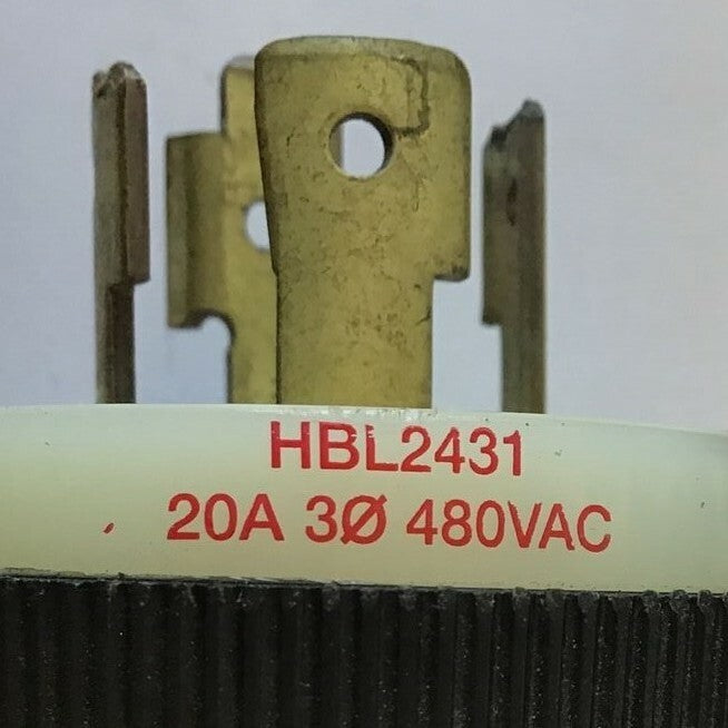 HUBBELL HBL2431 TWIST-LOCK PLUG 20A 480V