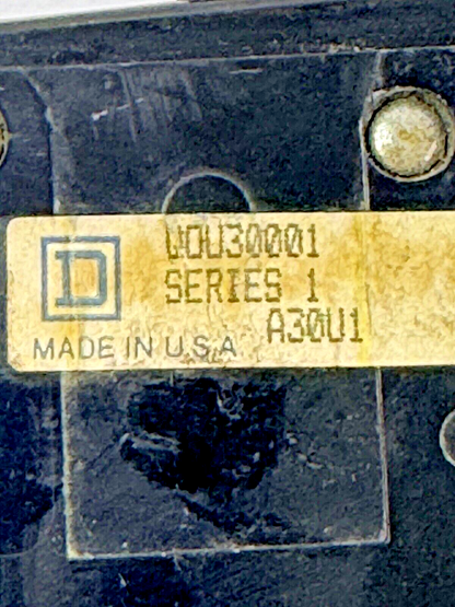 SQUARE D - QOU30001 - CIRCUIT BREAKER - 3 POLE/125 A/240 VAC/TYPE QOU **READ DES