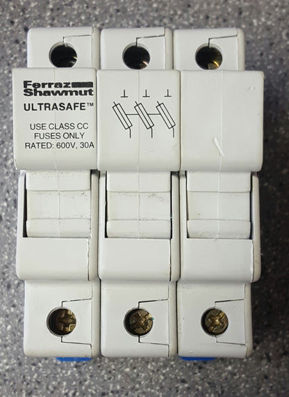 Ferraz Shawmut USCC3, M217522, Fuse Holder 30A 600V M217522, USED