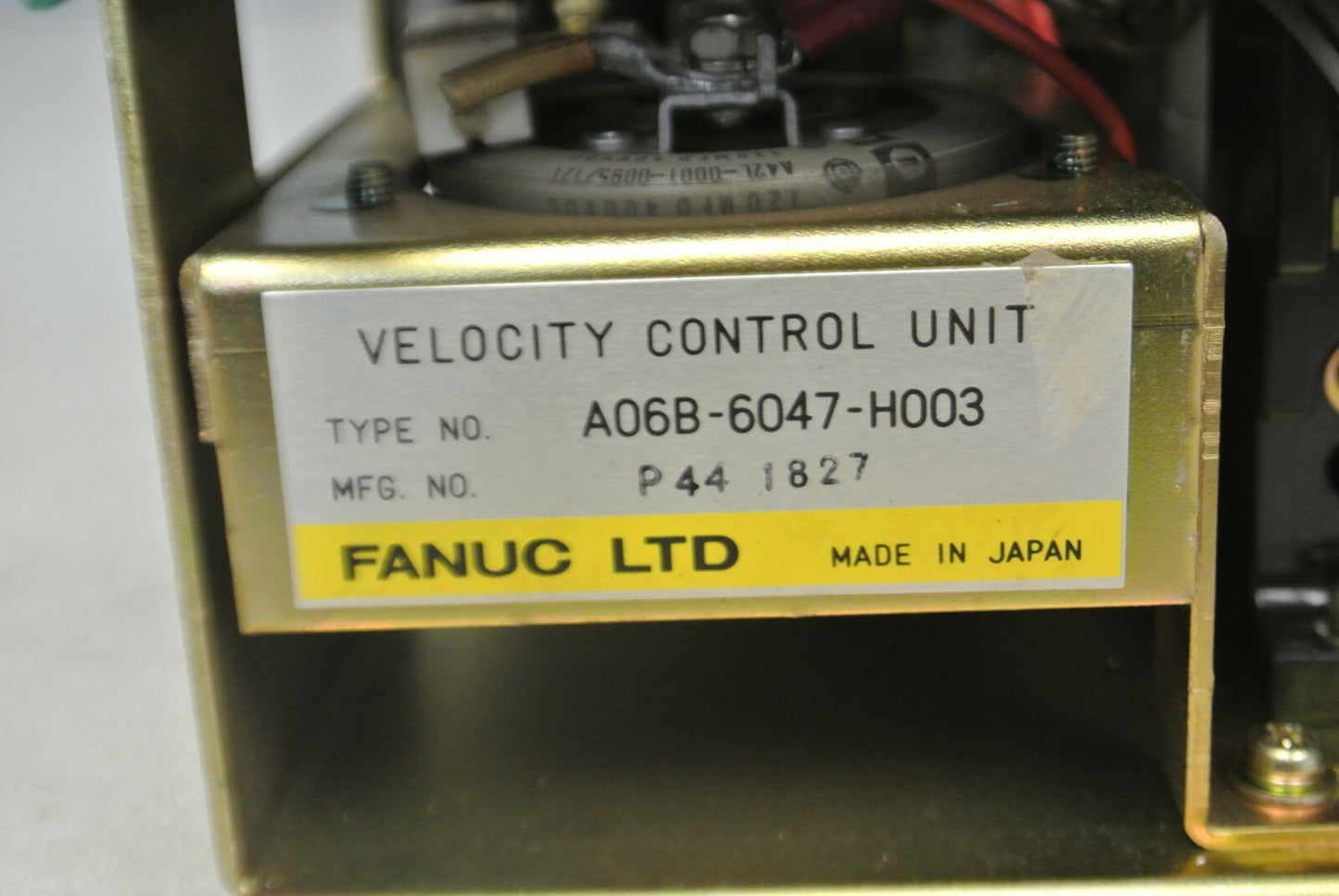 FANUC A06B-6047-H003 / VELOCITY CONTROL UNIT