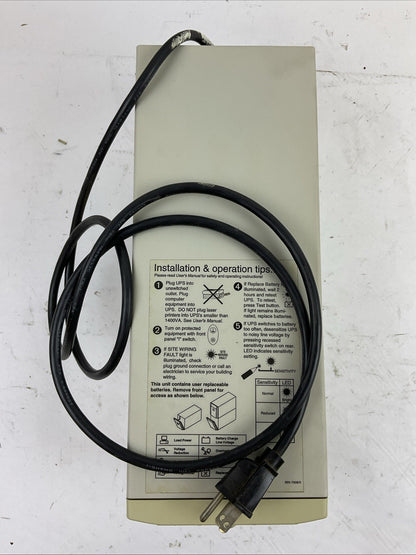 APC SMART-UPS SU700NET POWER SUPPLY 120VAC