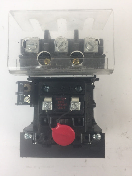 ALLEN BRADLEY 500F-AOD930 SIZE 0 STARTER 600VAC 5HP 18AMP CB236 115-120V 60HZ