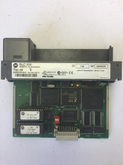 ALLEN BRADLEY 1747-SN REMOTE I/O SCANNER  SER B  FRN 1.0B