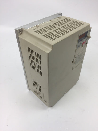 YASKAWA ELECTRIC CIMR-V7RU45P50 OUTPUT 0-460VAC 14.8A INPUT 380-460VAC 19.6A 3PH