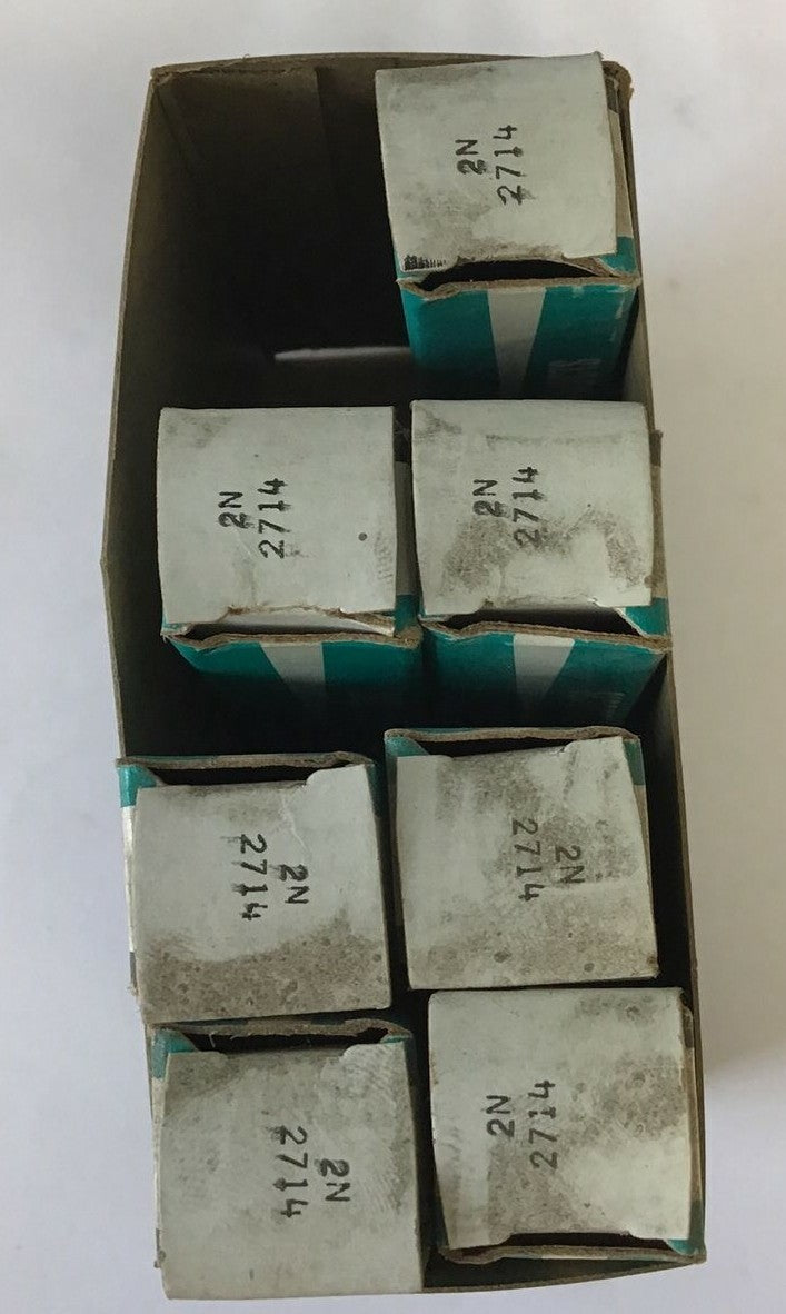 GENERAL ELECTRIC 2N 2714 SEMICONDUCTOR TRANSISTORS***LOTOF7***