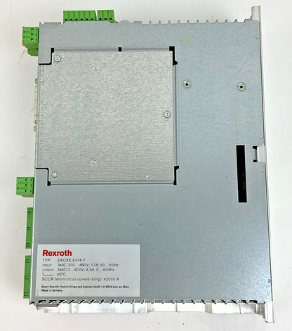 REXROTH DKCXX.3-016-7 INDRAMAT DRIVE 480V 400HZ