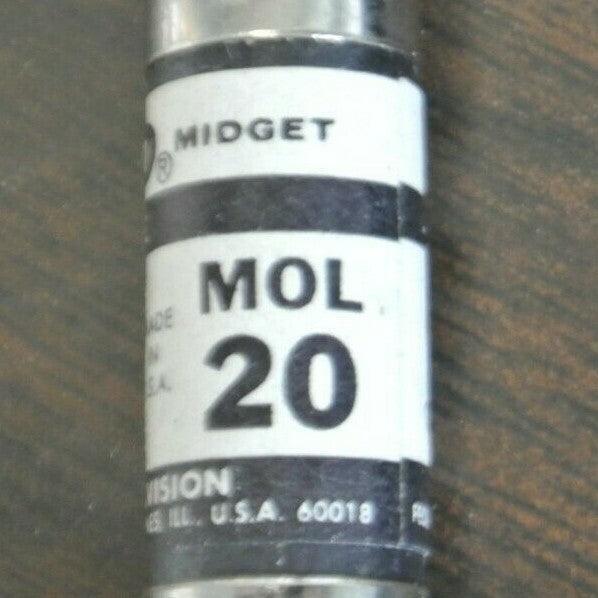 BOX of 10 / ECONOMY / ECO / FPE MOL-20 MIDGET FUSE / 20A / 250V