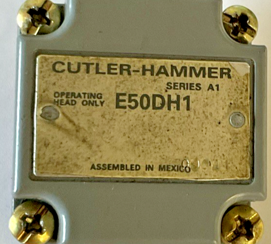 EATON E50DH1 LIMIT SWITCH SIDE PIN PLUNGER SER.A1