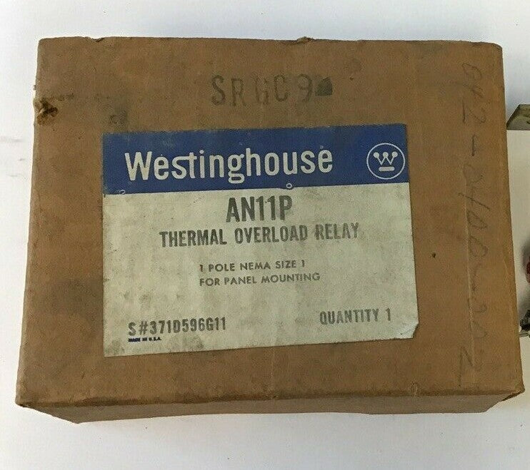 WESTINGHOUSE AN11P THERMAL OVERLOAD RELAY 600VAC