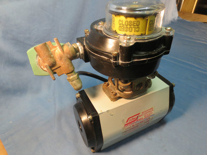 UNITORQ M-104 K4/4 DLS FCW PNEUMATIC ACTUATOR w/ ASCO VR3C2YAA2NGA  8317G35
