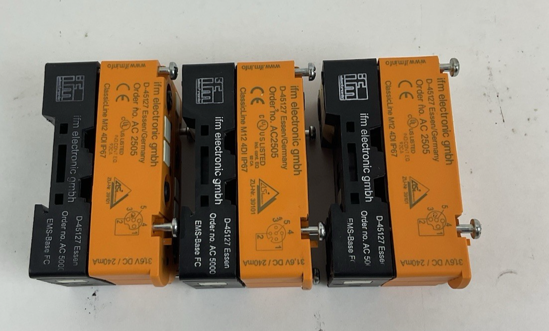 IFM ELECTRONIC RELAY GMBH D-45127 316V DC / 240mA LOT OF 3