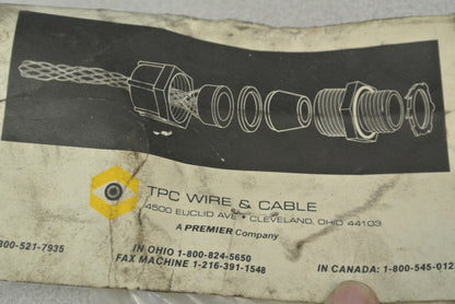 TPC WIRE & CABLE 55320 NYLON KORD-GARD / STRAIN RELIEF, CORD GRIP  / NEW SURPLUS