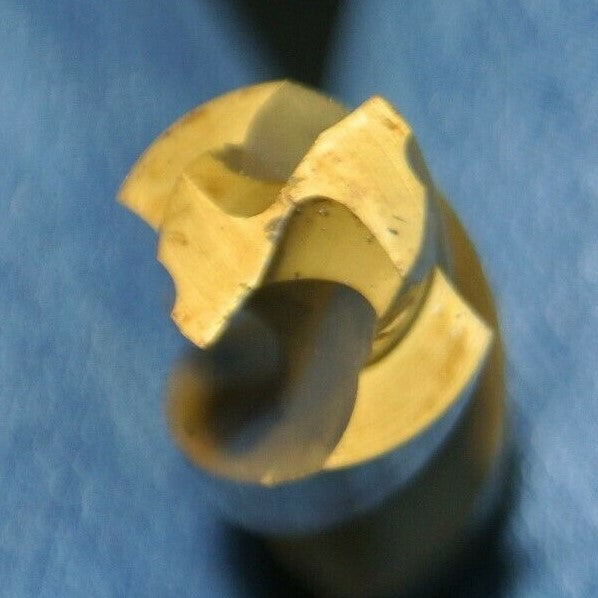 LOT of 4 / TANGED 3/4" 2-FLUTE DRILL BITS / REGROUND  1/2" - 3/4" STEP DRILL (?)