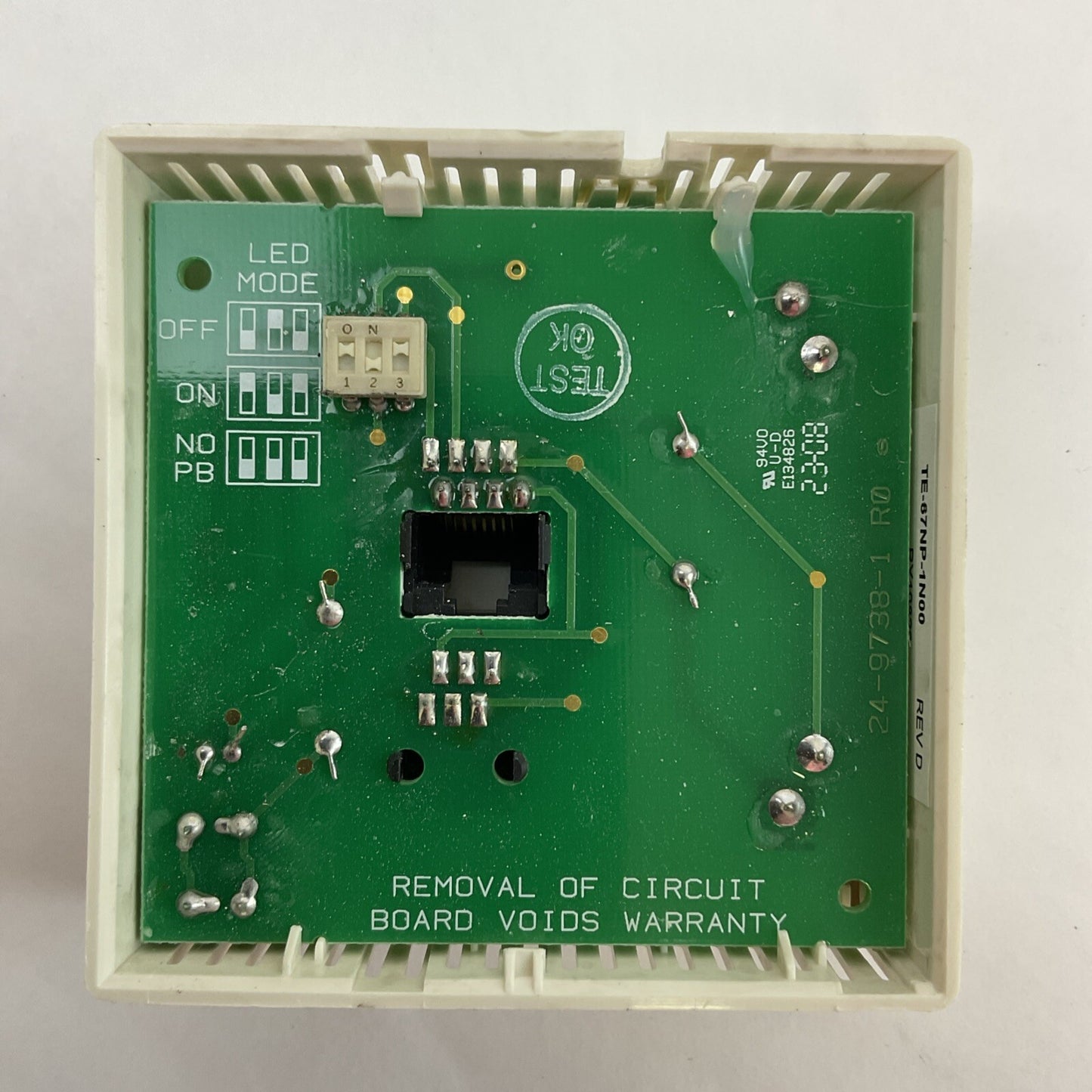 JOHNSON CONTROLS TE-67NP-1N00 REV D TEMPERATURE SENSOR