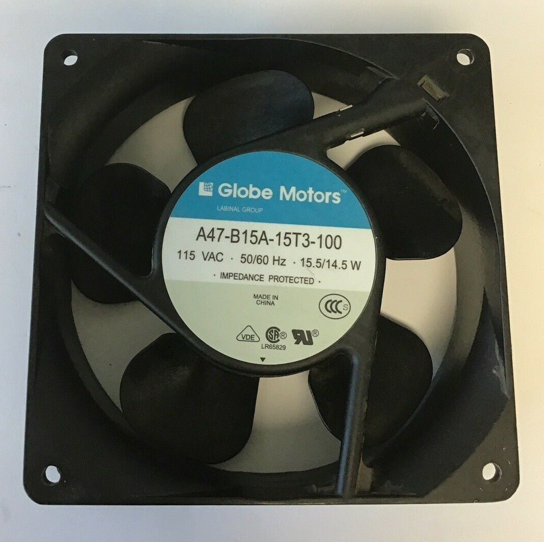 GLOBE MOTORS A47-B15A-15T3-100 FAN 115VAC 50-60HZ 15.5/14.5W