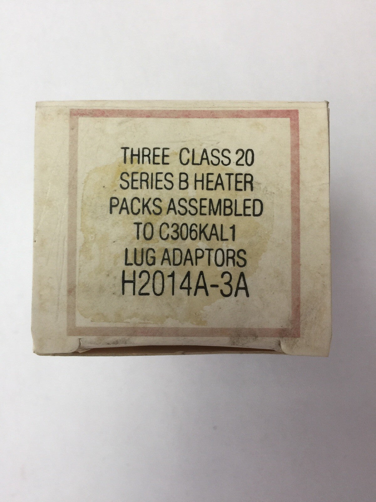 CUTLER HAMMER H2014A-3A 3 CLASS 20 SERIES B HEATER PACKS ASSEMBLED TO C306KAL1