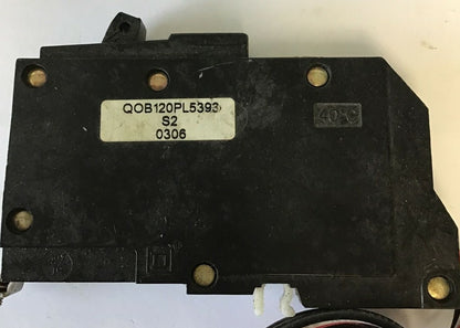 SQUARE D QOB120PL5393 CIRCUIT BREAKER 20A 120/240VAC 50/60HZ  1POLE