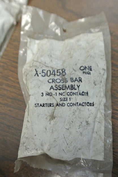 ALLEN-BRADLEY X-50458 CROSS BAR ASSEMBLY / 3 N.O. / 1 N.C. / SIZE 1  NEW SURPLUS