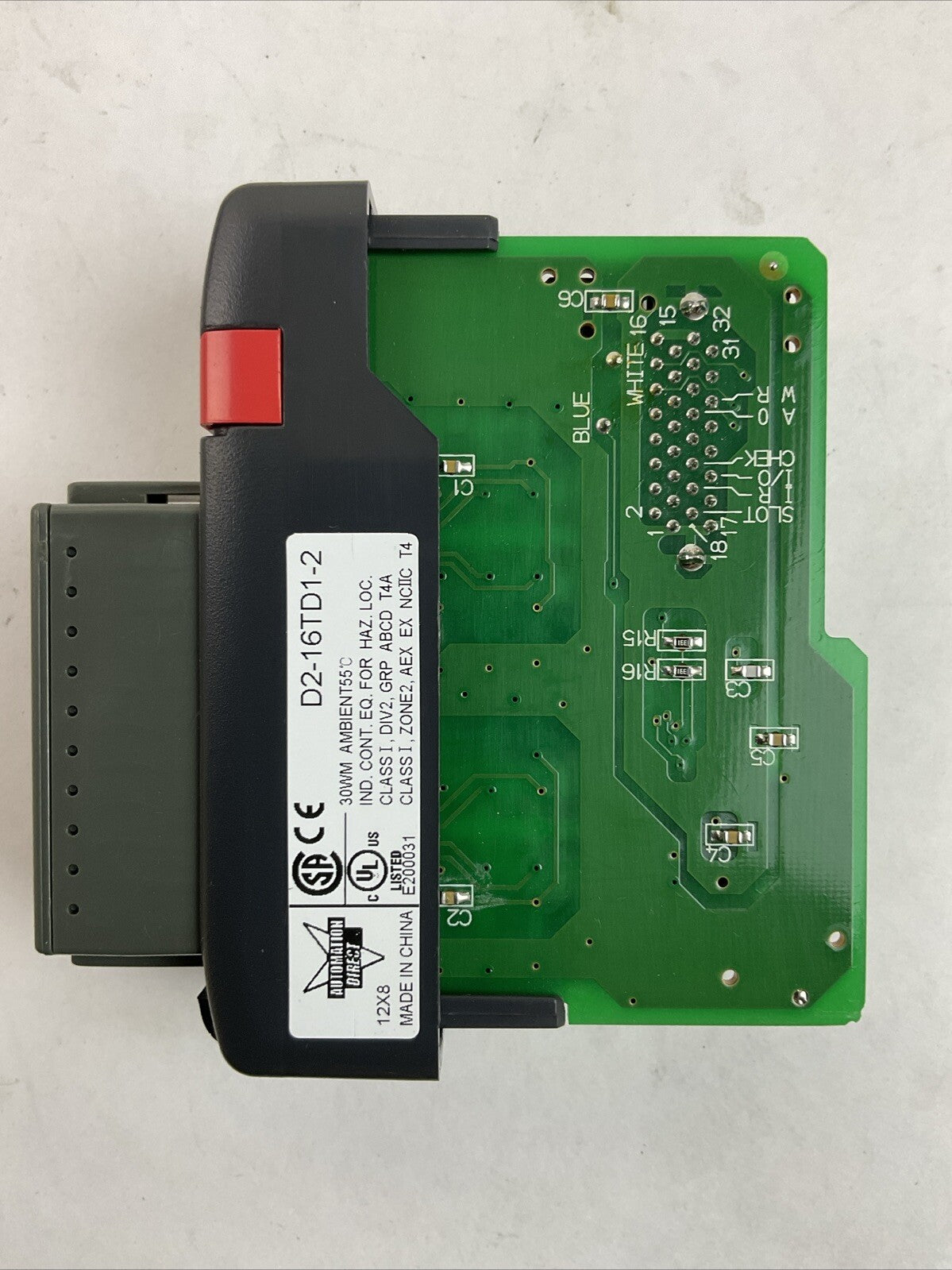AUTOMATION DIRECT D2-16TD1-2 OUTPUT MODULE 10.2-26.4VDC 0.1A