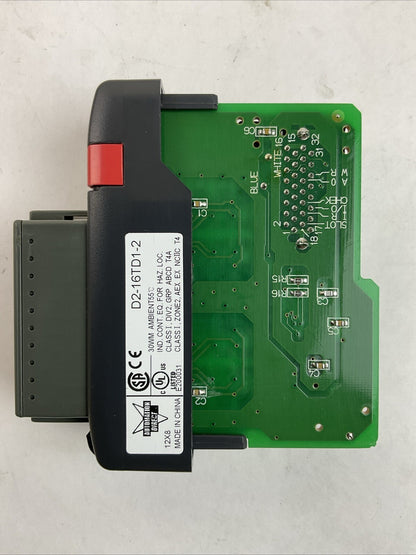 AUTOMATION DIRECT D2-16TD1-2 OUTPUT MODULE 10.2-26.4VDC 0.1A