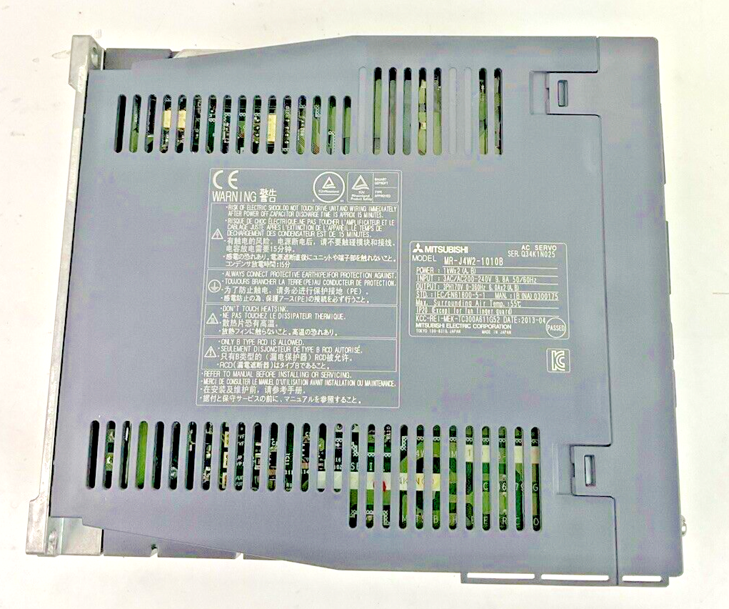 MITSUBISHI MR-J4W2-1010B SERVO DRIVE MODULE 1KWx2 240VAC 908A 50/60HZ