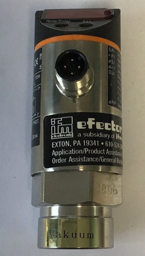 IFM EFECTOR PN3029 PRESSURE SENSOR 30VDC 4-20MA