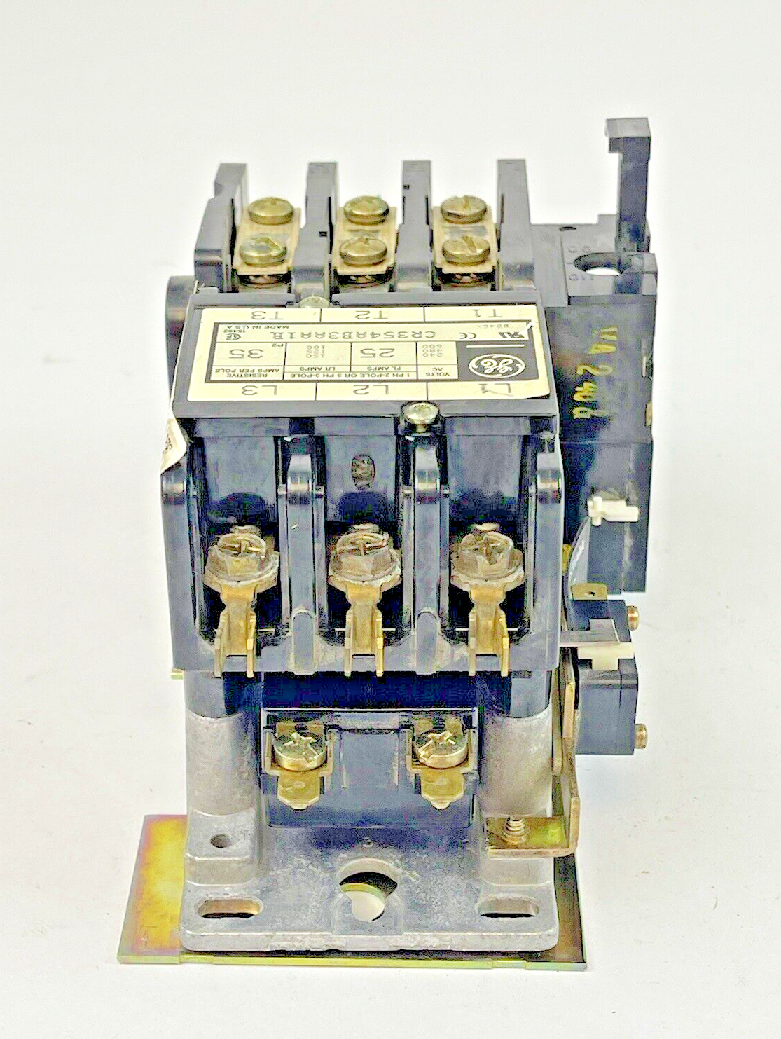 GE GENERAL ELECTRIC - CR354AB3AA1B - MOTOR STARTER -1 PH, 2 POLE, OR 3 PH 3 POLE