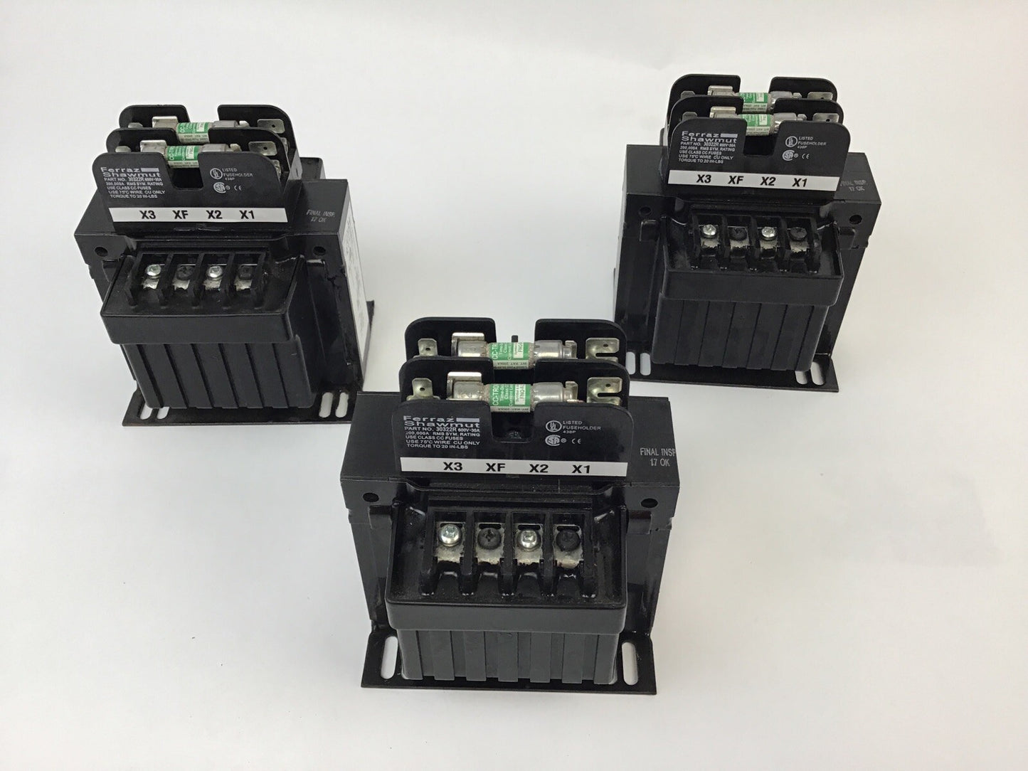 HAMMOND PT200MHMC-3 1PH TRANSFORMER  W/ 30322R FUSE HOLDER***LOTOF3***