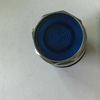 CUTLER HAMMER E22N6 FLUSH PUSH BUTTON 25MM ILLUM. BLUE  ***LOTOF2***