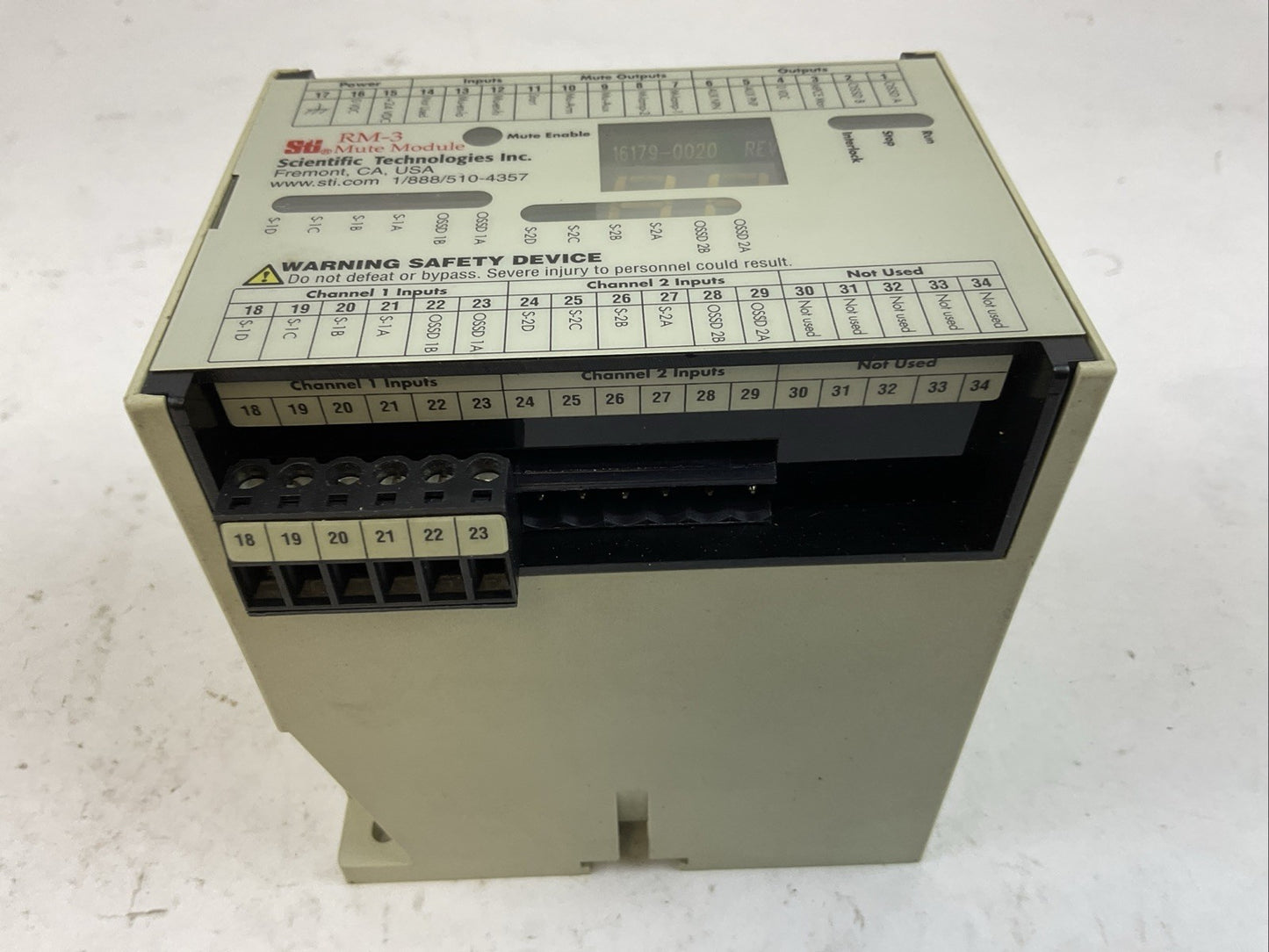 STI 43983-0010 RM-3 MUTE MODULE INPUT 24VDC
