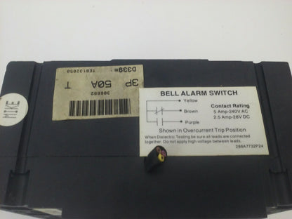 GENERAL ELECTRIC TEB132050 CIRCUIT BREAKER TRIP UNIT 3P 240V 50A 10Ka GREEN TAG