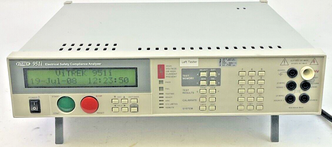 VITREK 95LI ELECTRICAL SAFETY COMPLIANCE ANALYZER 105-265VAC 45-450HZ 500VA