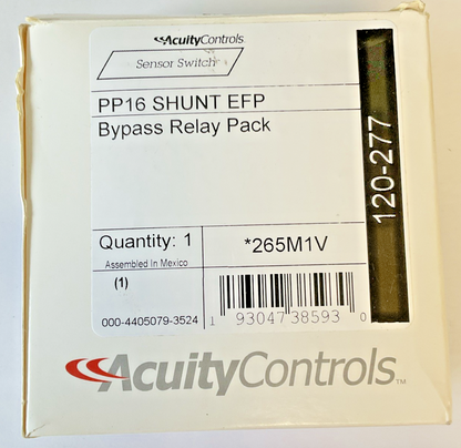 ACUITY CONTROLS PP16 SHUNT EFP BYPASS RELAY PACK