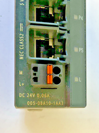 SIEMENS 6GK5005-0BA10-1AA3 IE SWITCH SCALANCE X005 24VDC 0.06A