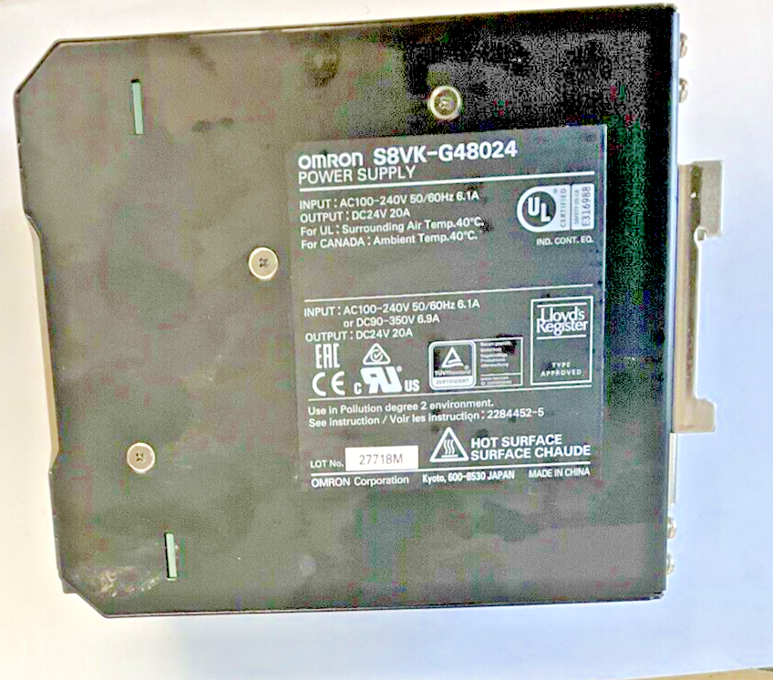 OMRON S8VK-G48024 POWER SUPPLY 240V 50/60HZ 6.1A