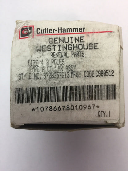 CUTLER HAMMER 372B357G13 SIZE 4 3 POLES TYPE A COLLAR ASSY