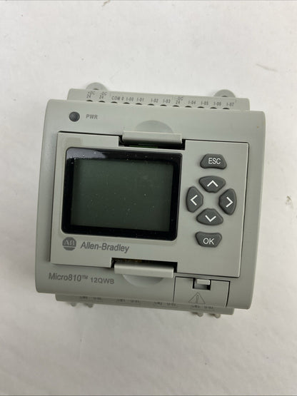 ALLEN BRADLEY 2080-LC10-12QWB SER A FW 7.012 12 I/O SMART RELAY CONTROLLER