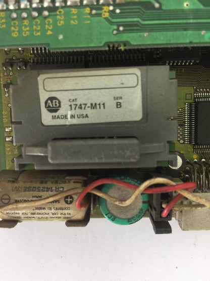 ALLEN BRADLEY 1747-L532 PROCESSOR UNIT 24VDC SER D PROC. REV 4 1747-M11 SER B