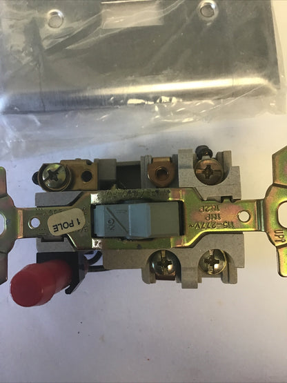 SIEMEN SMF FS1P MANUAL STARTER 1 POLE TOGGLE 277VAC 230VDC 1HP